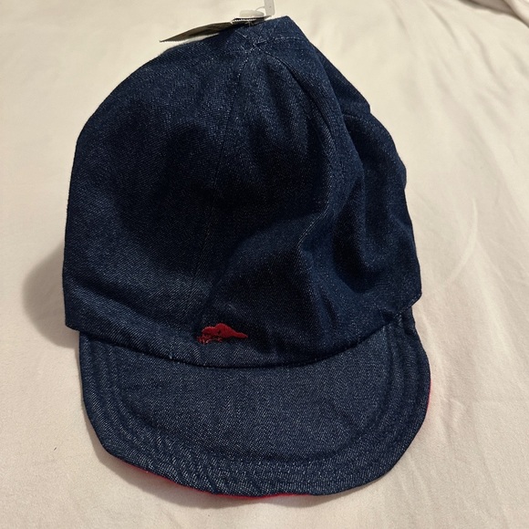 Roots Toddler Reversible Denim Red Baseball Cap Hat Size L/XL - Picture 1 of 8